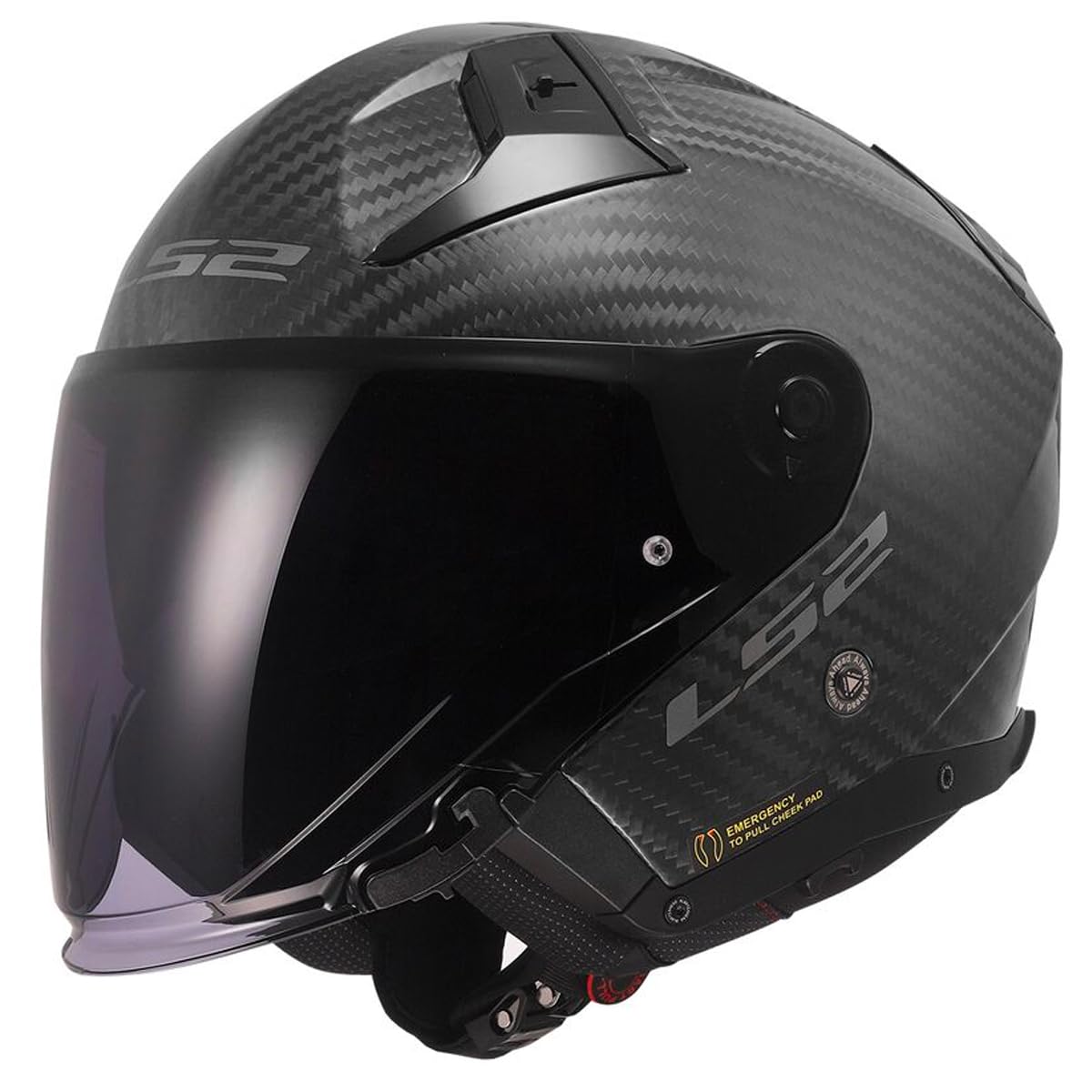 LS2, Jet-Motorradhelm INFINITY II CARBON Matt Carbon, M von LS2