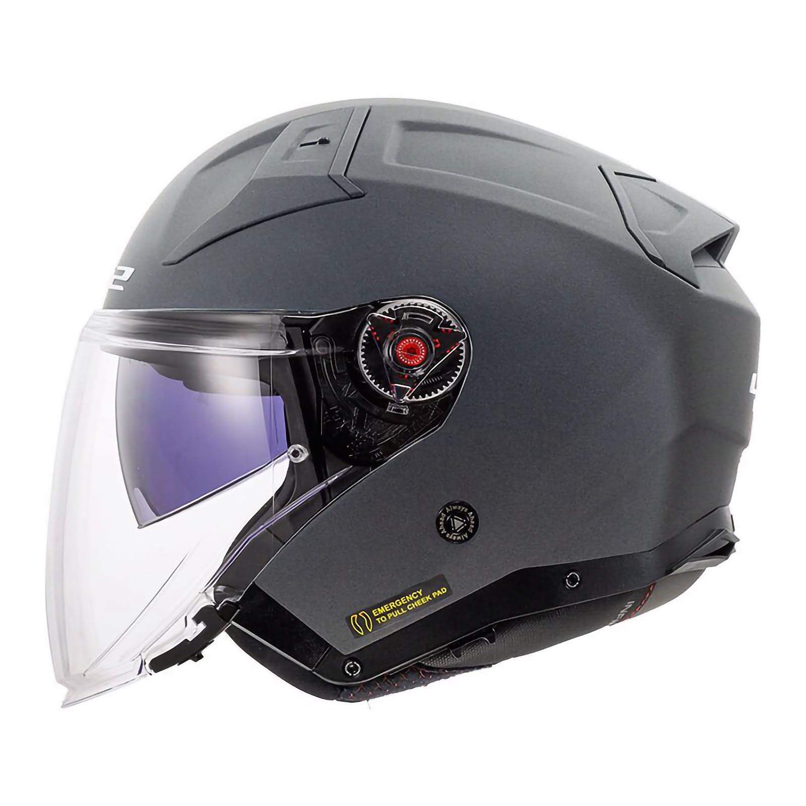 LS2, Jet-Motorradhelm INFINITY II SOLID Concrete, XS von LS2