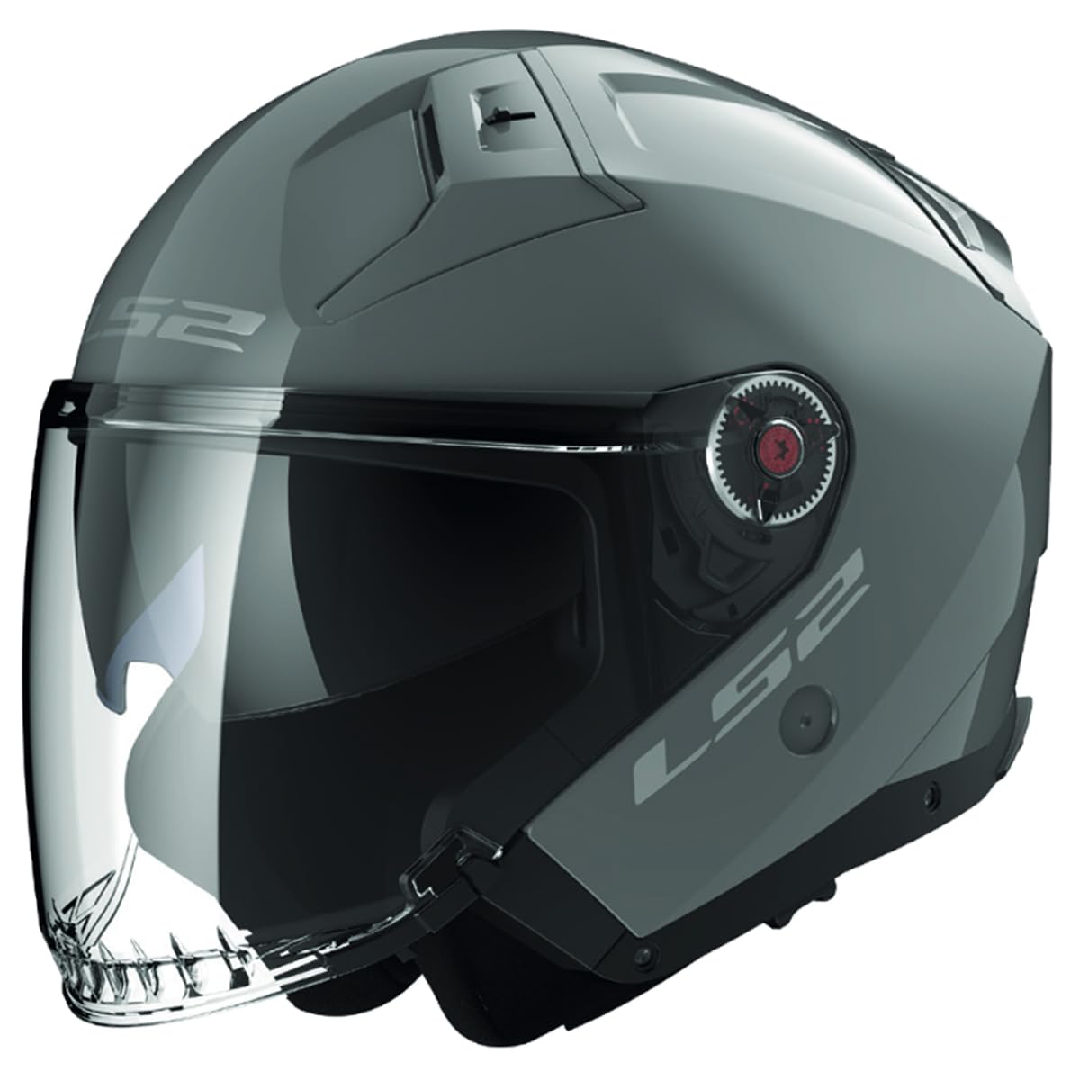 LS2, Jet-Motorradhelm Infinity II SOLID Nardo Grey, M von LS2