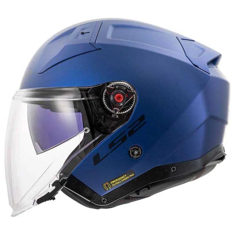 LS2, Jet-Motorradhelm INFINITY II SOLID Matt Navy Blue, L von LS2