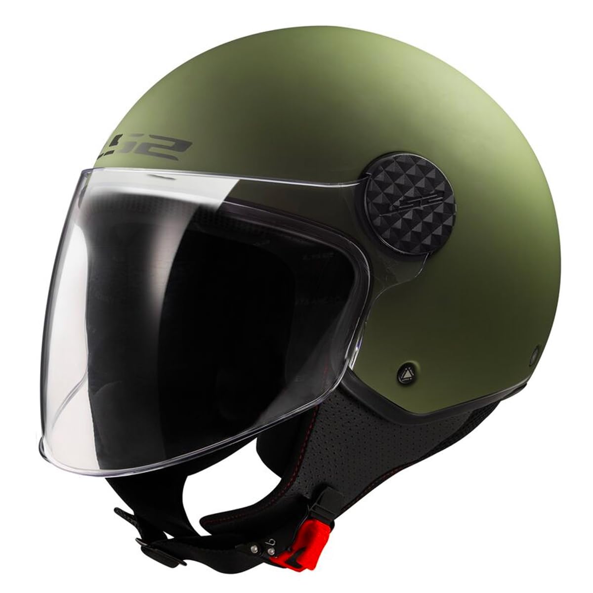 LS2, Jet-Motorradhelm SPHERE II SOLID Military Green, XS von LS2