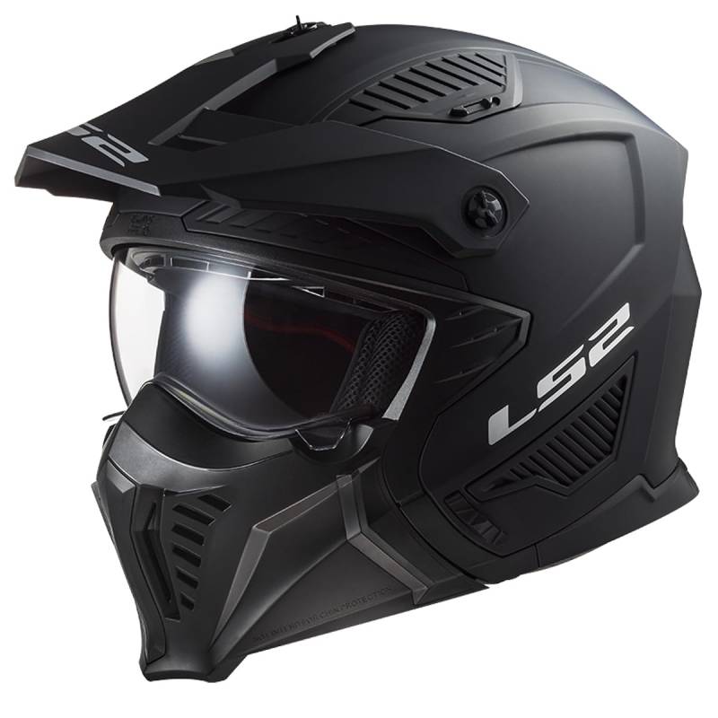 LS2, Jet/Modularhelme Motorrad DRIFTER SOLID Matt Black, L von LS2