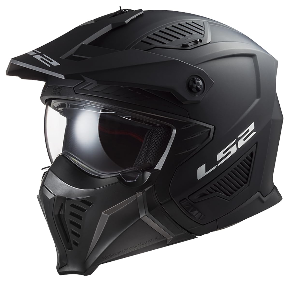 LS2, Jet/Modularhelme Motorrad DRIFTER SOLID Matt Black, XL von LS2