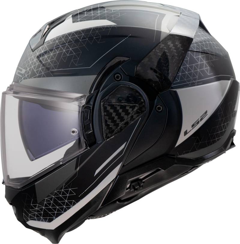 LS2, Modularer Motorradhelm ADVANT II ASTRAL Grey, XS von LS2