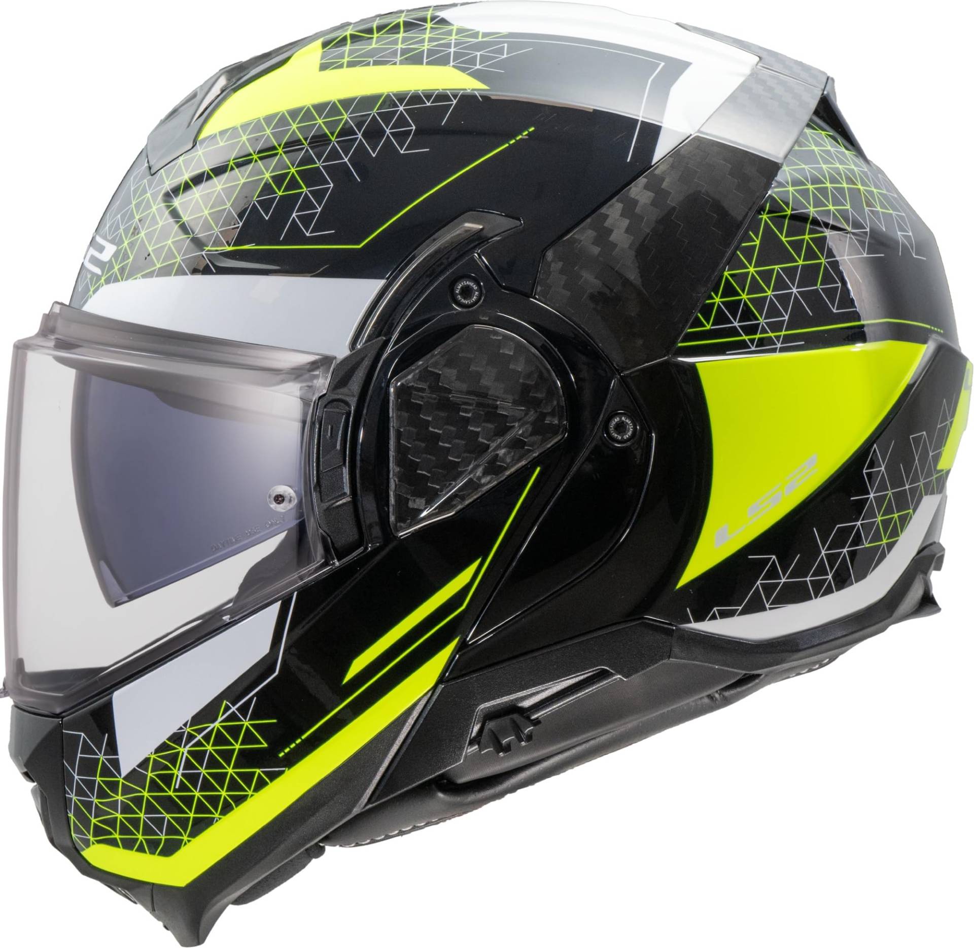 LS2, Modularer Motorradhelm ADVANT II ASTRAL H-V Yellow, XS von LS2