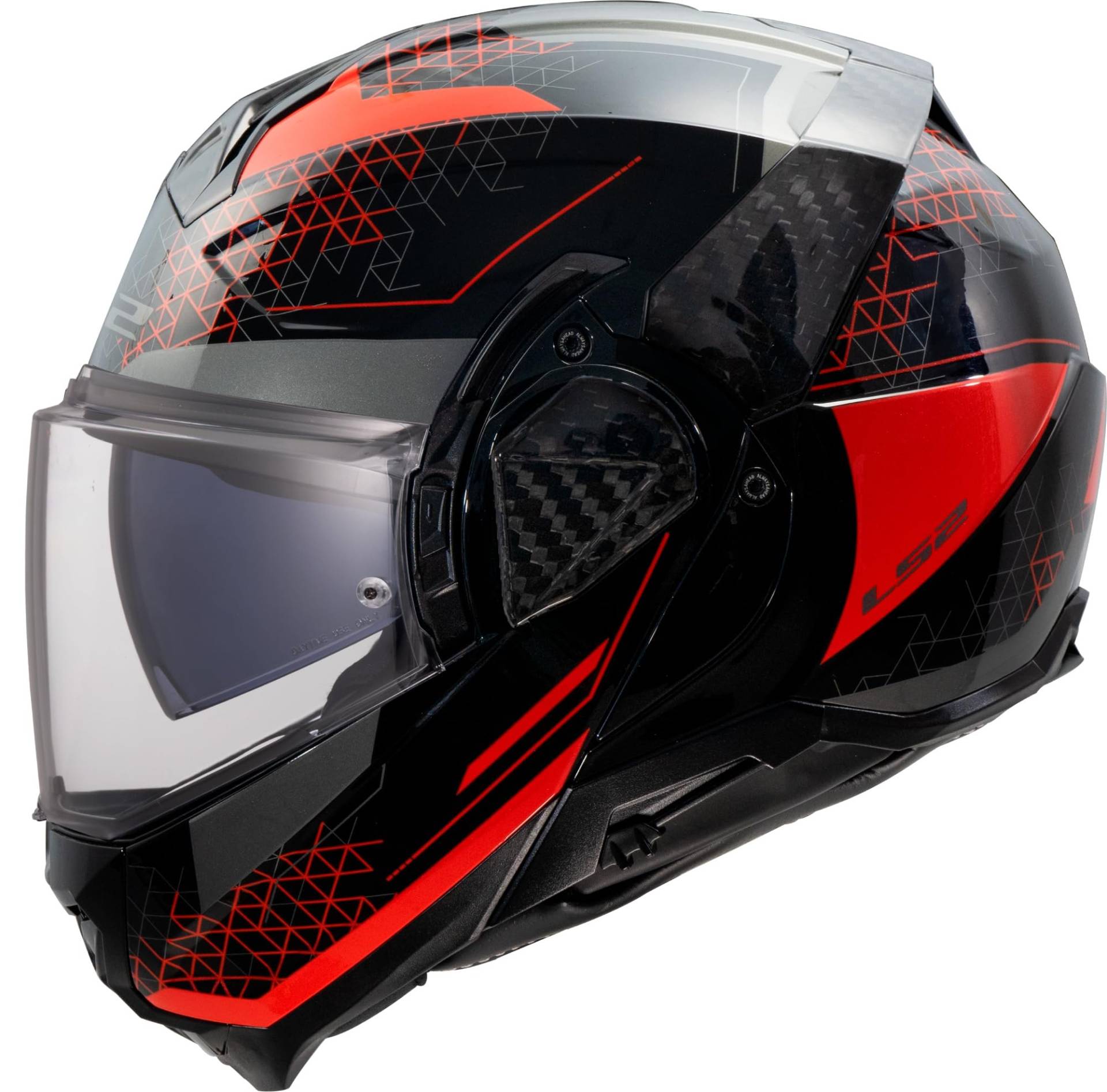 LS2, Modularer Motorradhelm ADVANT II ASTRAL Red, M von LS2