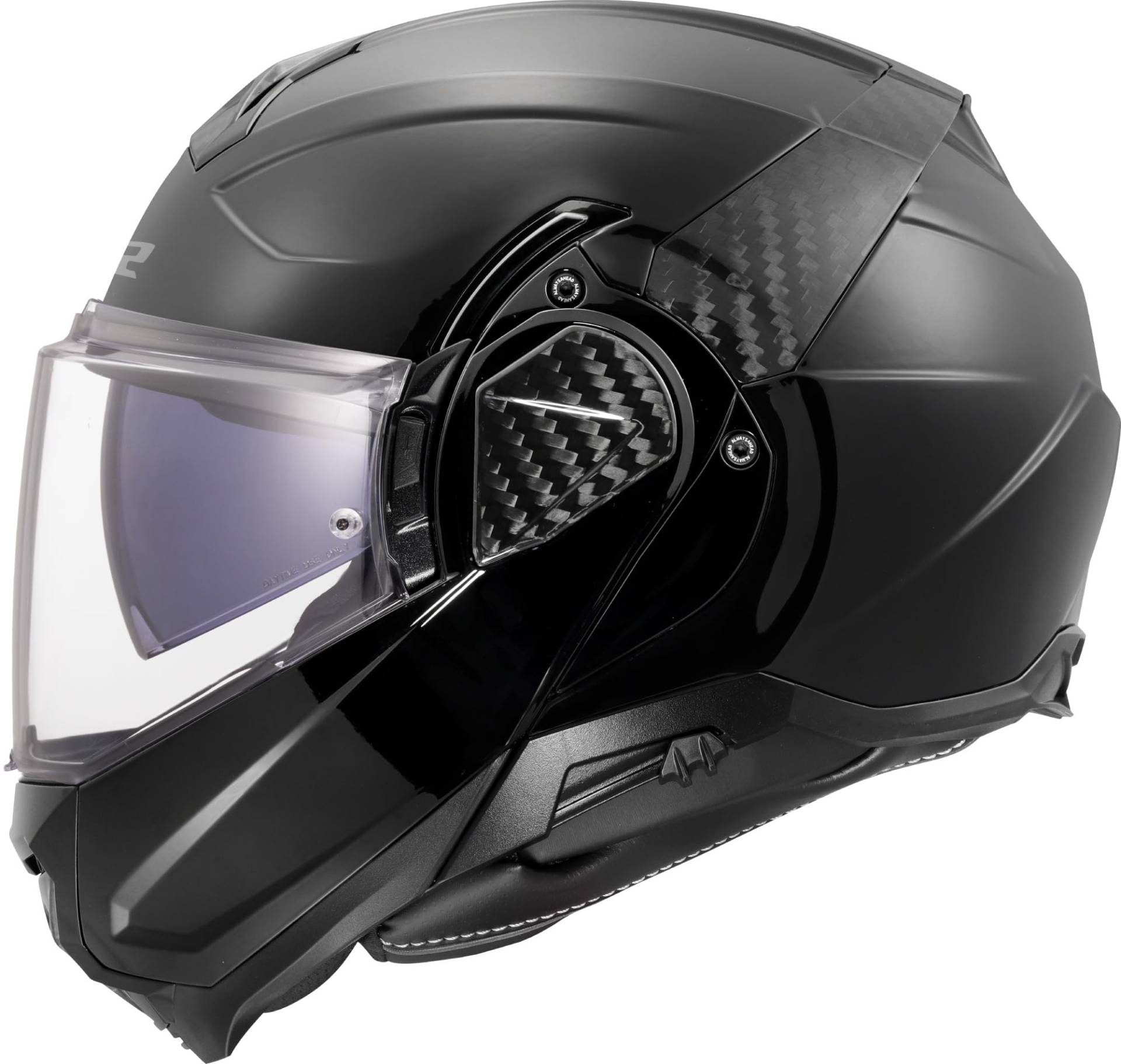 LS2, Modularer Motorradhelm ADVANT II SOLID Gloss Black, L von LS2