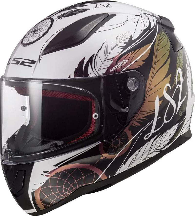 LS2, Motorrad-Integralhelm RAPID II BOHO White Black, S von LS2