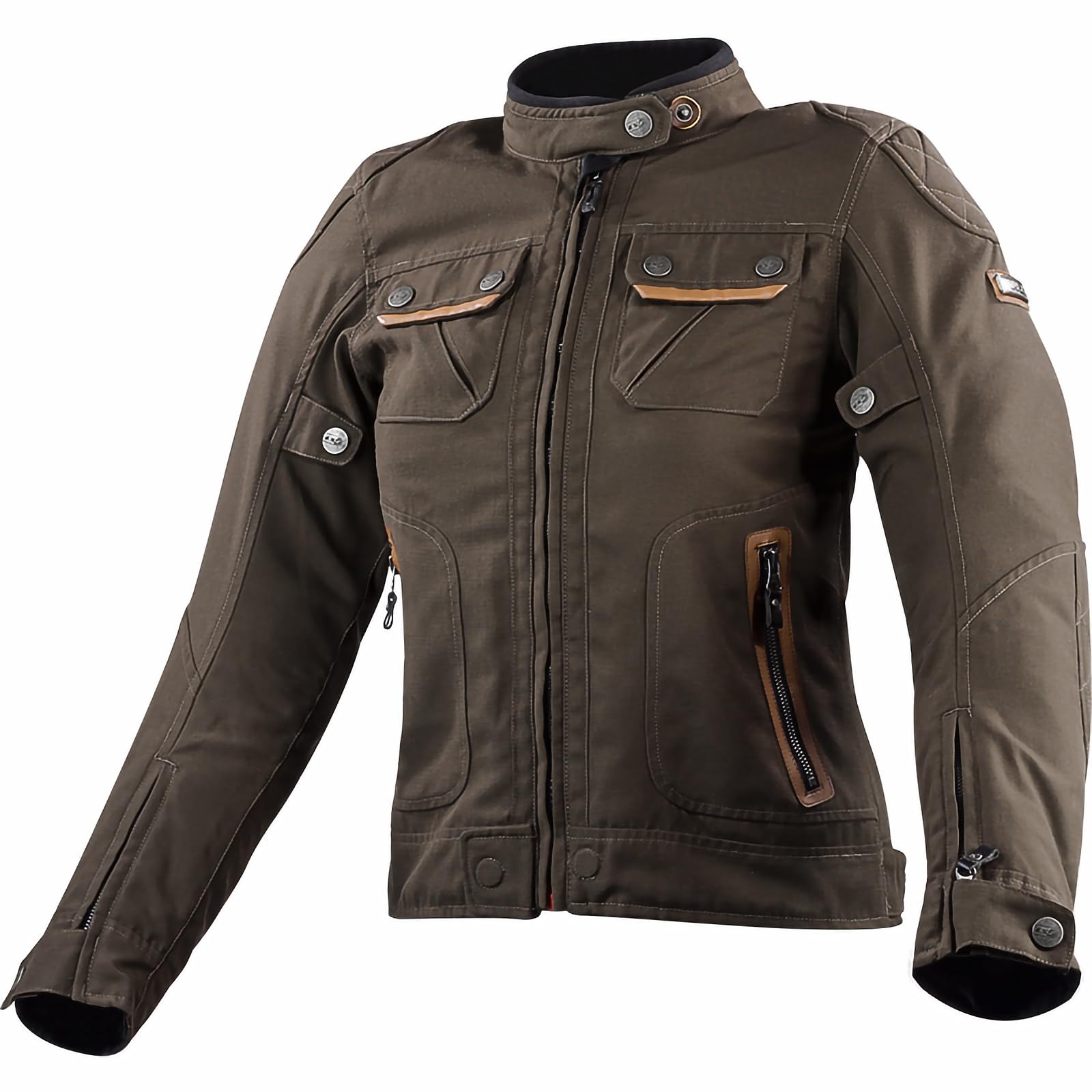 LS2, Wasserdichte Damen-Motorradjacke BULLET Brown, M von LS2