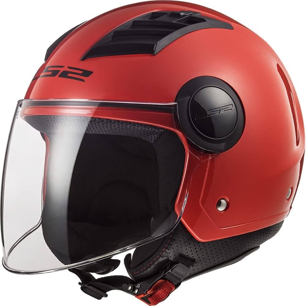 LS2, jethelm motorrad Airflow solid red, XXS von LS2