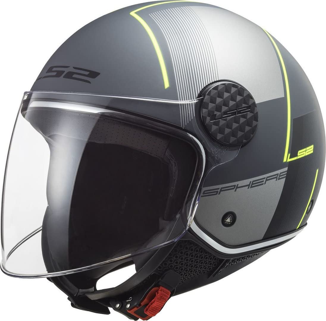 LS2, Jet-Motorradhelm Sphere LUX Firm Matt Black Titanium, XXL von LS2