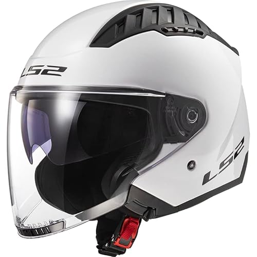 LS2, Jet-Motorradhelm Copter II SOLID Gloss White, XL von LS2