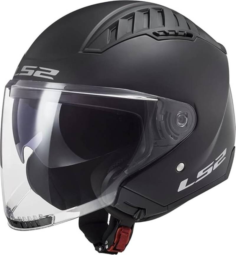 LS2, Jet-Motorradhelm COPTER II SOLID Matt Black, M von LS2