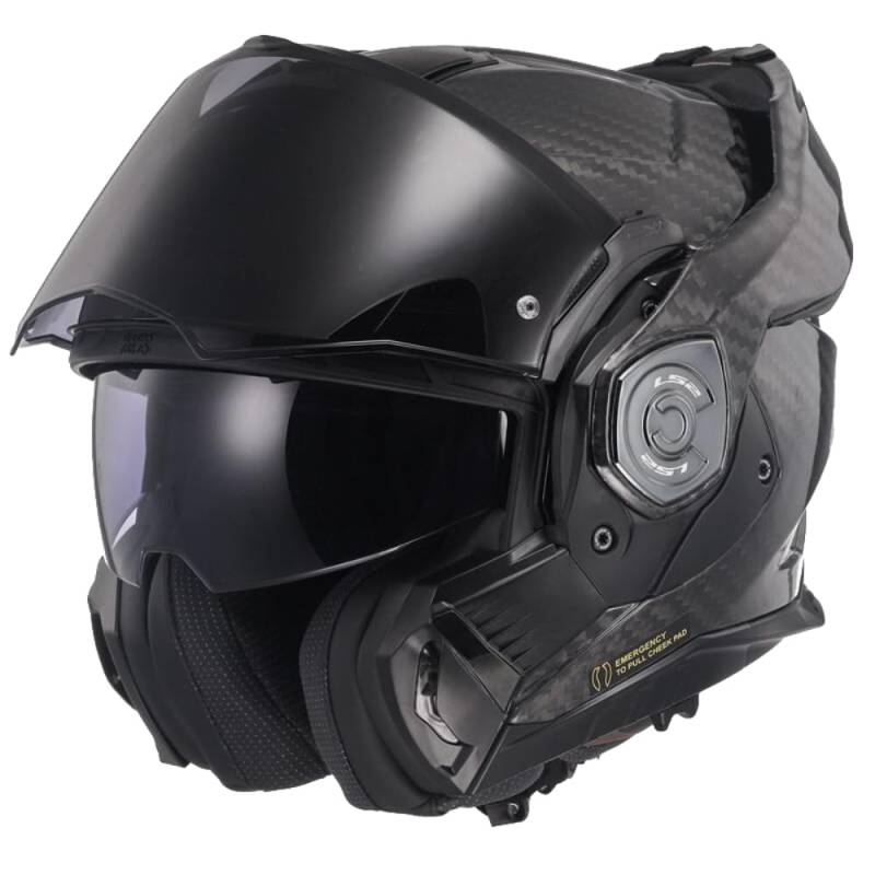 LS2, Klapphelm Motorrad ADVANT X Carbon Gloss Carbon, XXL von LS2