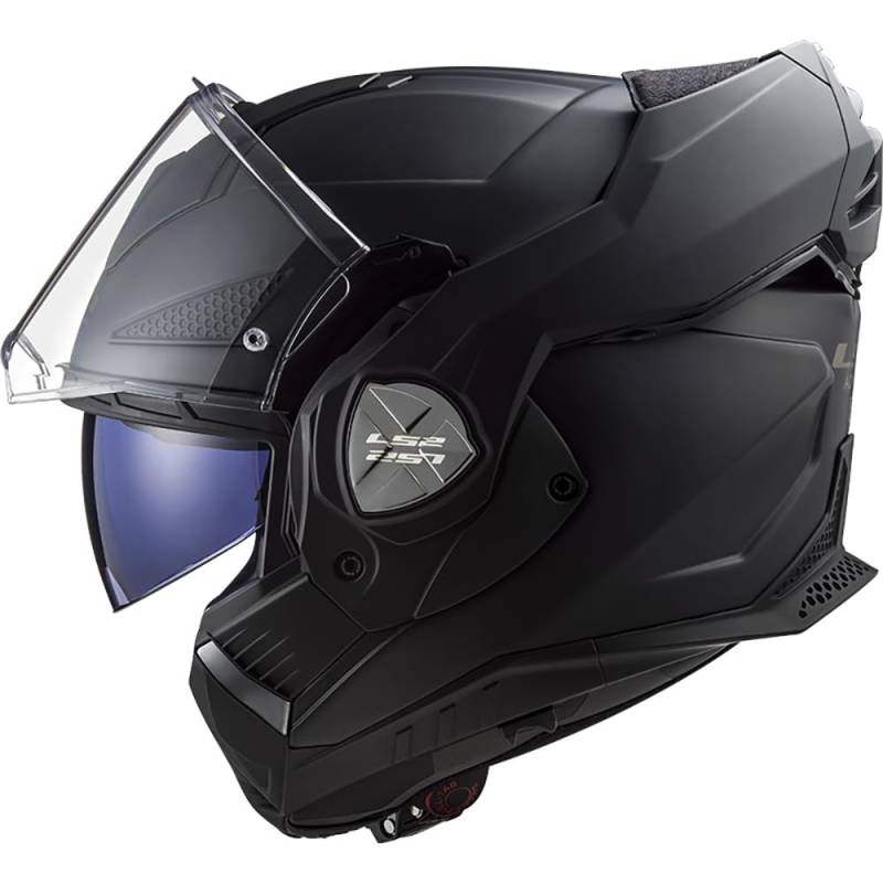 LS2, modularer motorradhelm ADVANT X UCS mat black + gegensprechanlage 4X 3XL von LS2