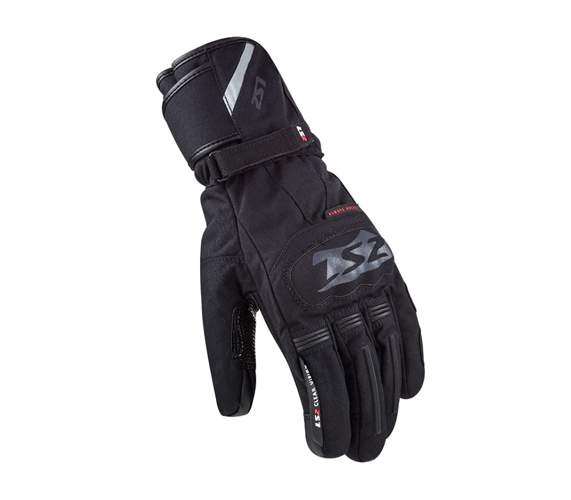 LS2 Handschuhe Snow schwarz Größe XL | geeignet für den Frühling;Herbst;Winter | hochwertigen Andere | Abriebfestigkeit | Reißfestigkeit | Aufprallschutz | Ergonomisch | von LS2