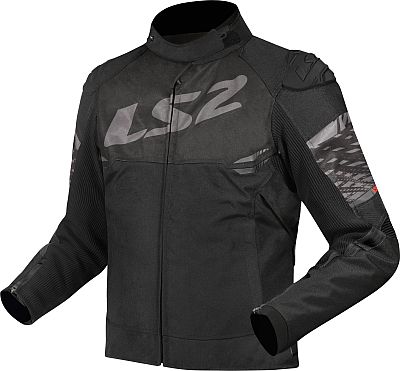 LS2 Apex, Textiljacke wasserdicht Damen - Schwarz/Dunkelgrau - 3XL von LS2