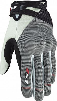 LS2 Dart II, Handschuhe Damen - Grau/Hellgrau/Schwarz - M von LS2