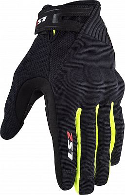 LS2 Dart II, Handschuhe - Schwarz/Neon-Gelb - S von LS2