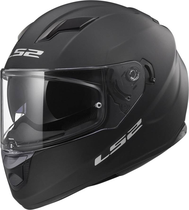 LS2 FF320-Stream EVO Motorrad Motorrad mit Gesicht, DVS Helm, mattes schwarz, S(55-56cm) von LS2