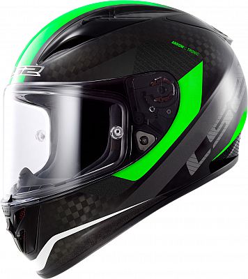 LS2 FF323 Arrow C Tronic, Integralhelm - Dunkelgrau/Neon-Grün/Weiß - XXL von LS2