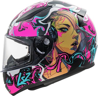 LS2 FF353 Rapid II Cyberg, Integralhelm - Pink/Schwarz/Türkis - L von LS2