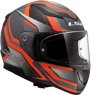 LS2 FF353 Rapid II Flitz, Integralhelm - Grau/Orange - 3XL von LS2