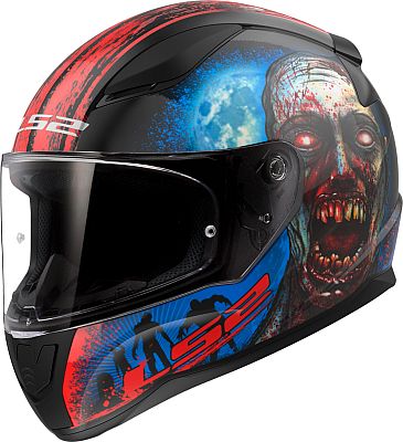 LS2 FF353 Rapid II Zombie, Integralhelm - Schwarz/Rot/Blau/Grau - 3XL von LS2