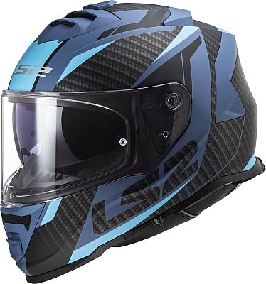 LS2 FF800 Storm II Racer, Integralhelm - Matt Schwarz/Blau - 3XL von LS2