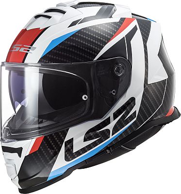 LS2 FF800 Storm II Racer, Integralhelm - Schwarz/Weiß/Rot/Blau - L von LS2