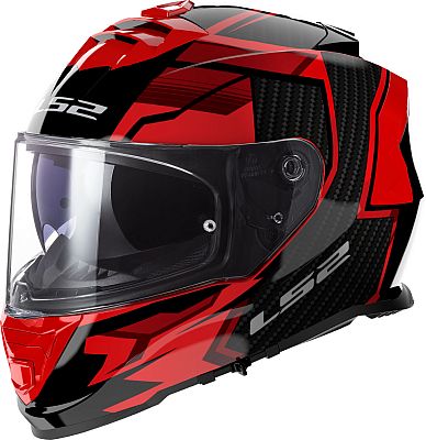 LS2 FF800 Storm II Tracker, Integralhelm - Schwarz/Rot - L von LS2