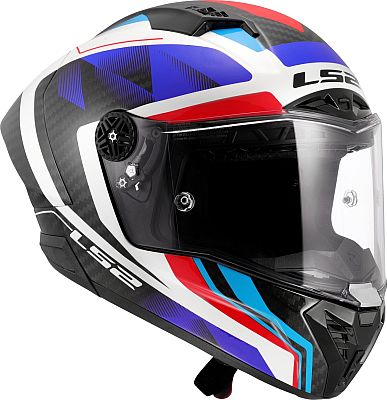 LS2 FF805 Thunder GP Aero Raute, Integralhelm - Schwarz/Weiß/Blau/Rot - L von LS2