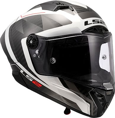 LS2 FF805 Thunder GP Aero Raute, Integralhelm - Schwarz/Weiß/Grau - XL von LS2