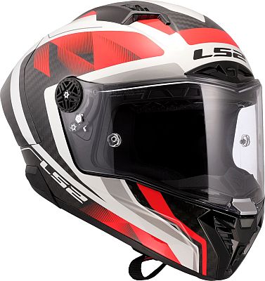 LS2 FF805 Thunder GP Aero Raute, Integralhelm - Schwarz/Weiß/Rot - XXL von LS2