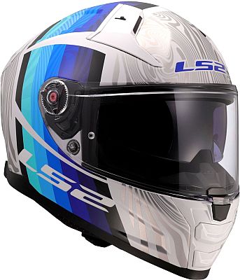 LS2 FF811 Vector II Freedom, Integralhelm - Silber/Weiß/Blau - S von LS2