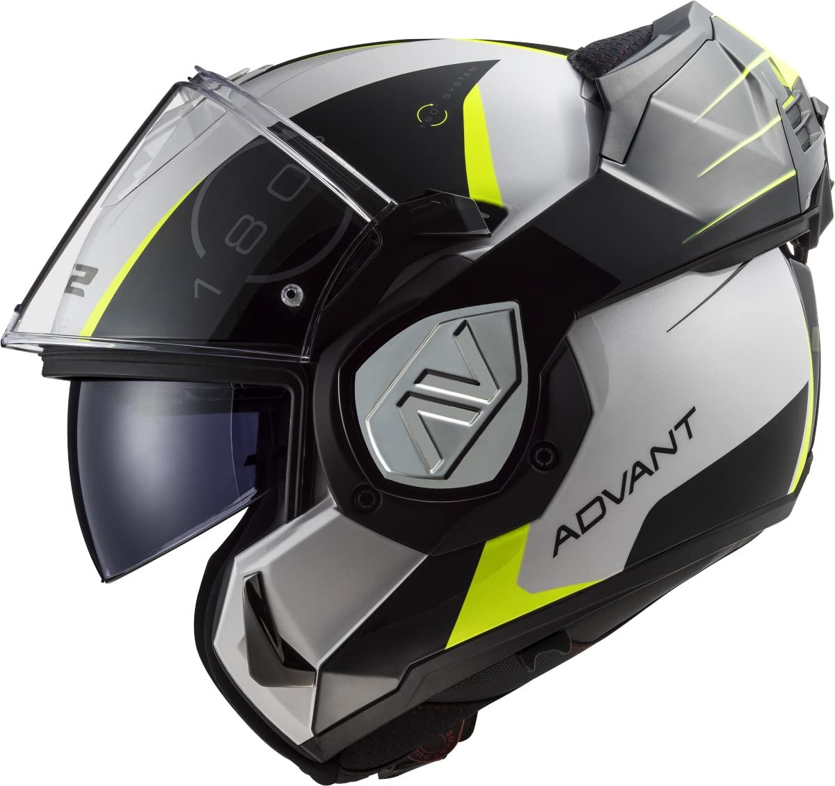 LS2, Klapphelm Motorrad ADVANT CODEX White Black, XS von LS2