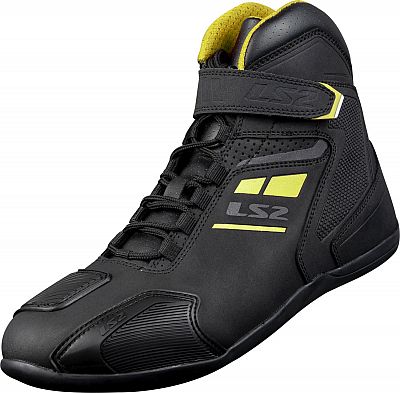 LS2 Garra, Schuhe - Schwarz/Neon-Gelb - 43 EU von LS2