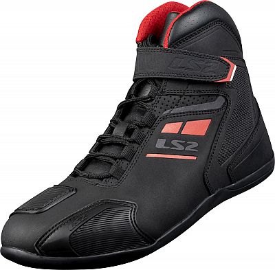 LS2 Garra, Schuhe - Schwarz/Rot - 43 EU von LS2