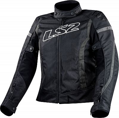 LS2 Gate, Textiljacke wasserdicht Damen - Schwarz/Dunkelgrau - 5XL von LS2