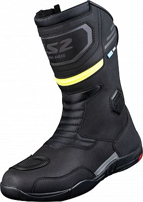 LS2 Goby, Stiefel wasserdicht Damen - Schwarz/Neon-Gelb - 36 EU von LS2