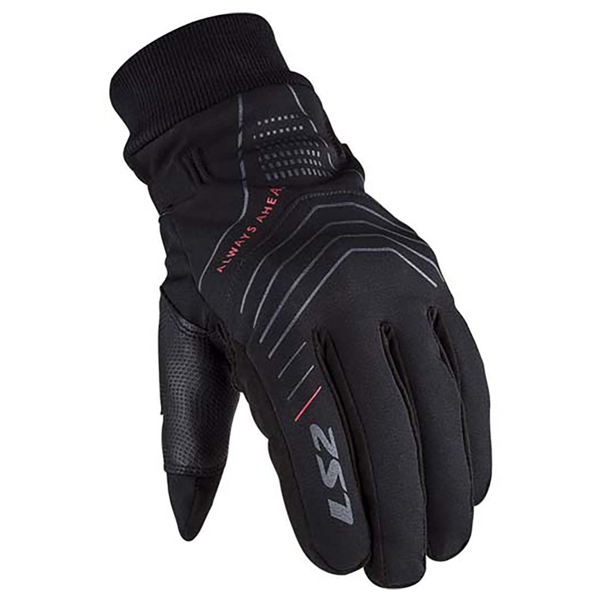 LS2 Civis wasserdichte Motorrad Handschuhe, schwarz, S von LS2