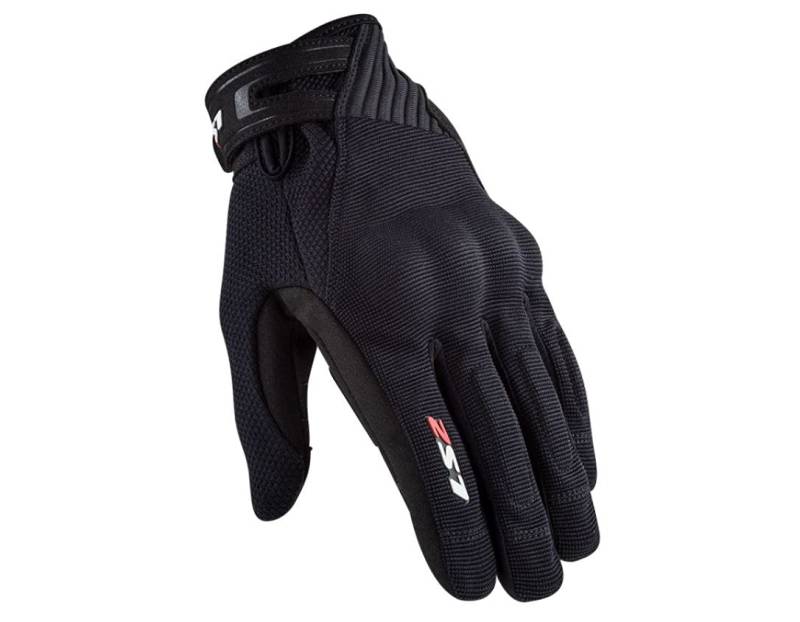 LS2 Handschoenen Dart II zwart maat M | geeignet für den Frühling;Sommer;Herbst | hochwertigen Textil | Abriebfestigkeit | Reißfestigkeit | Aufprallschutz | Ergonomisch | von LS2