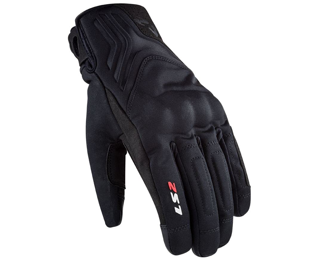 LS2 Handschoenen Jet II zwart maat M | geeignet für den Frühling;Herbst;Winter | hochwertigen Andere | Abriebfestigkeit | Reißfestigkeit | Aufprallschutz | Ergonomisch | von LS2