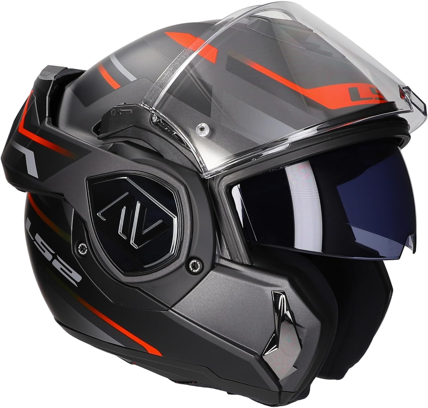 LS2 FF906 Advant Kuka Helm, schwarz-matt/rot, XL (61/62) von LS2