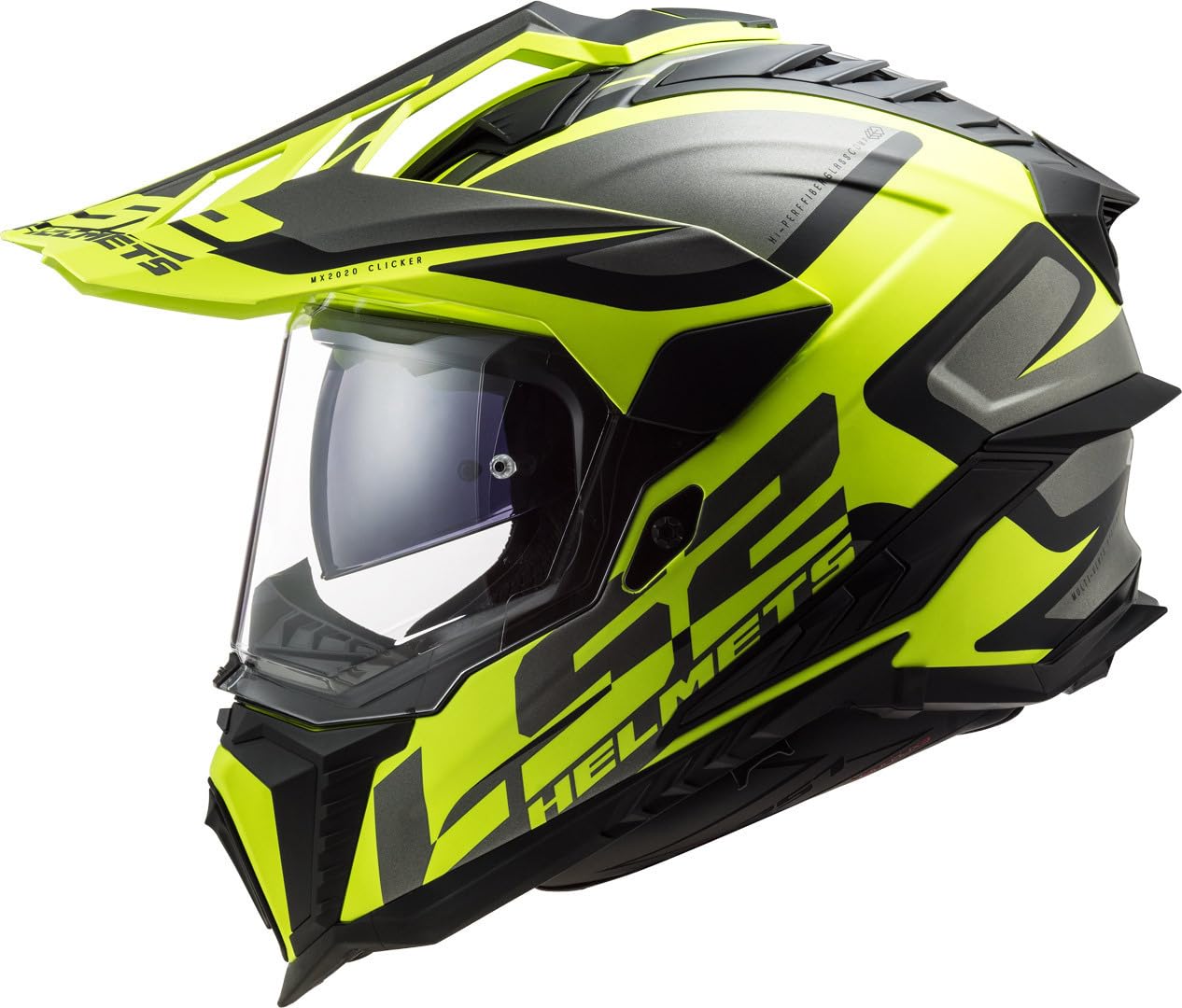 LS2 Helm Explorer Alter MX701 matt schwarz / gelb Größe XXL | Licht getint vizier | Crosshelme | Ratsche | Kunststoff | geeignet für Moped, Motorrad, Mofa, Schaltmoped, Roller von LS2