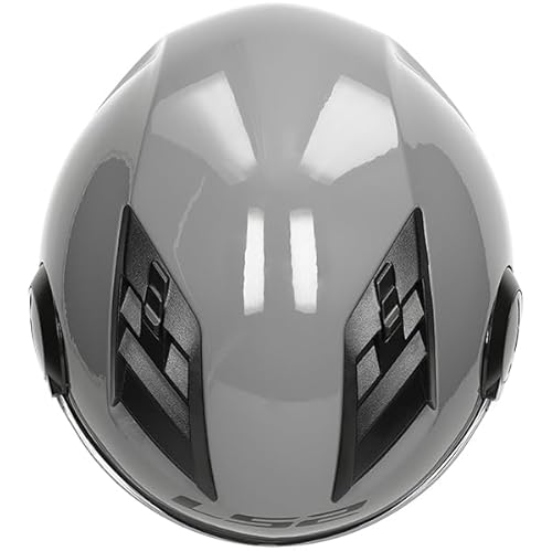 Jethelm LS2 Airflow nardo grau Größe M | Helder vizier | Jethelme | Ratsche | Kunststoff | geeignet für Mofa, Moped, Motorrad, Roller von LS2