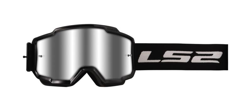 LS2 MX Brille Charger Black With, Mirror Silver Linse von LS2