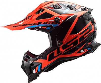 LS2 MX700 Subverter Evo Stomp, Motocrosshelm - Neon-Orange/Schwarz - XXL von LS2