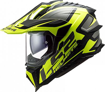 LS2 MX701 Explorer Alter, Endurohelm - Matt Schwarz/Neon-Gelb/Grau - 3XL von LS2