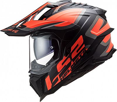 LS2 MX701 Explorer Alter, Endurohelm - Matt Schwarz/Neon-Orange/Grau - 3XL von LS2